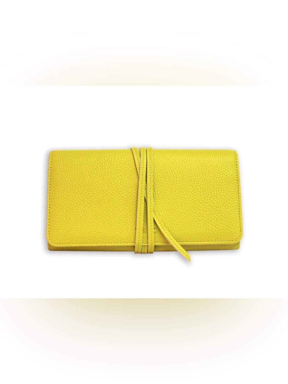 NWT/The Tonic Australia POP Jewellery Pebbled Leather Wrap in Yellow.